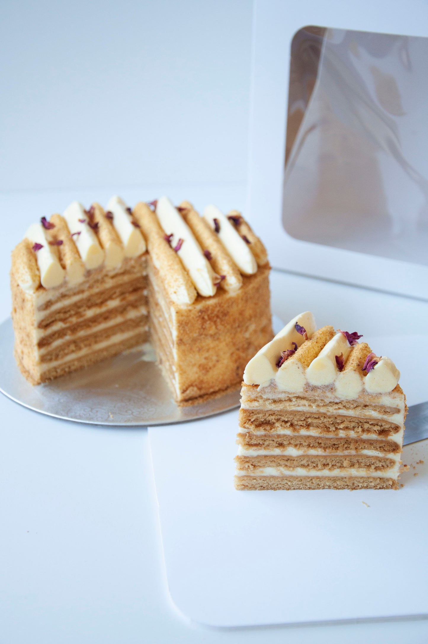 Golden Crumb Honey Cake
