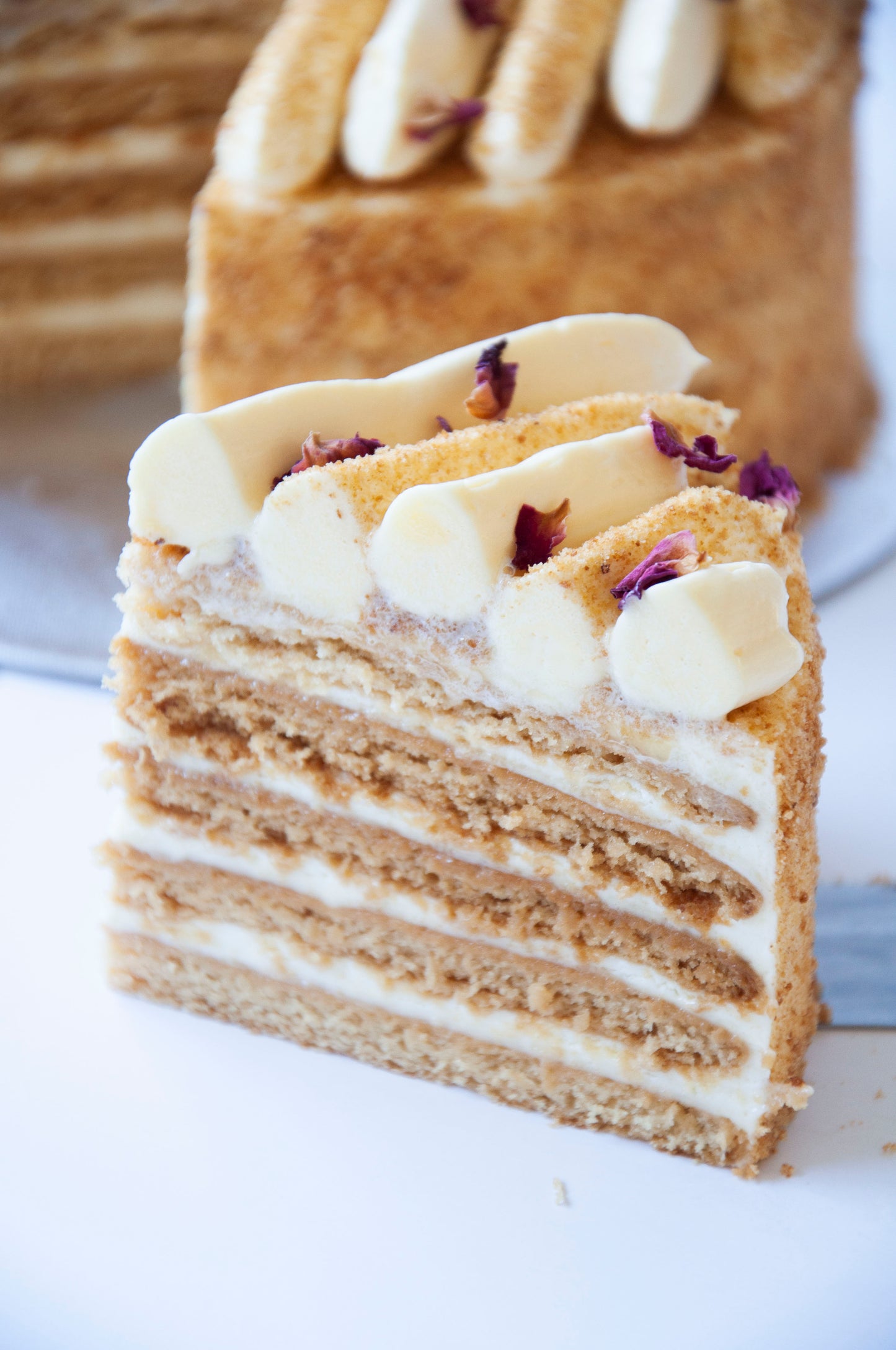 Golden Crumb Honey Cake