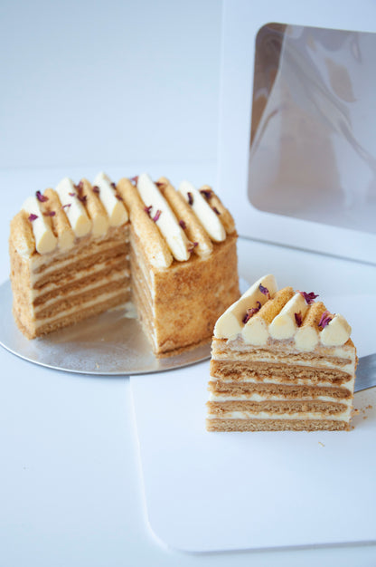 Golden Crumb Honey Cake